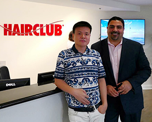唐利民,增發技術 HAIRCLU總裁MIKE與唐總合影